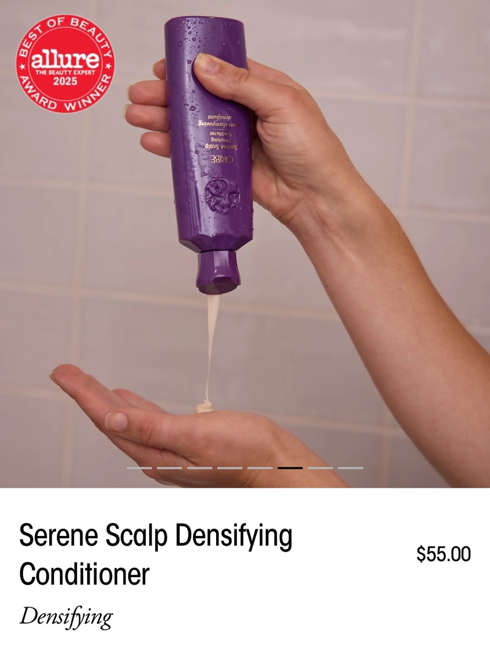 Oribe serene scalp densifying conditioner